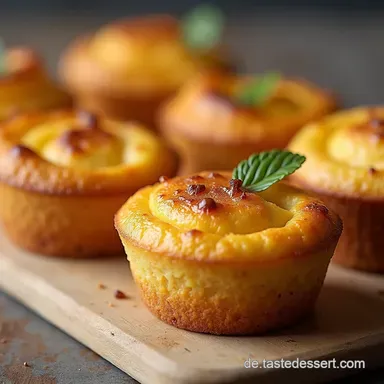 Einfacher K&auml;sekuchen in Muffinform Cremig und ohne Risse
