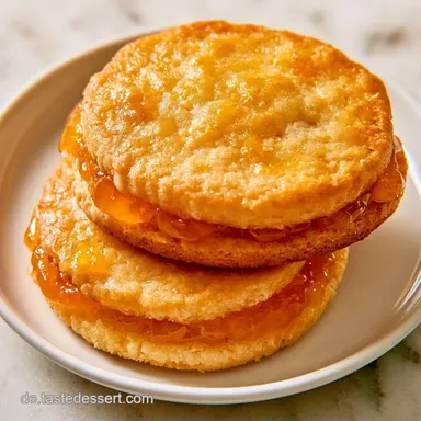Spitzbuben mit Aprikosenmarmelade Rezeptkarte