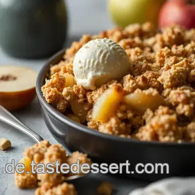Omas Apfel-Crumble: Einfach & Himmlisch! crumble crumble Rezeptkarte