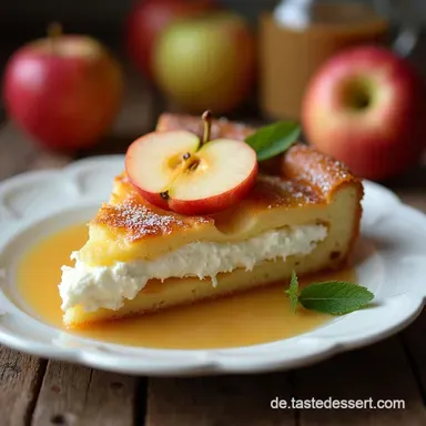 Omas Geheimnis Saftiger Apfelkuchen mit Quark und R&uuml;hrteig Der Kuchen f&uuml;r den Kaffeeklatsch