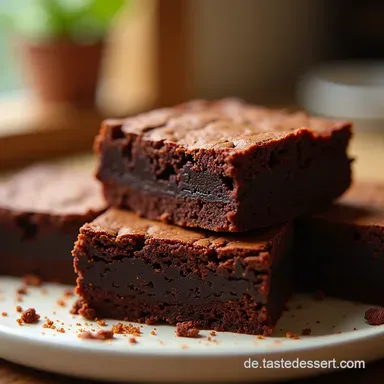 Omas SchokoGeheimnis Saftige brownies brownies brownies Rezeptkarte