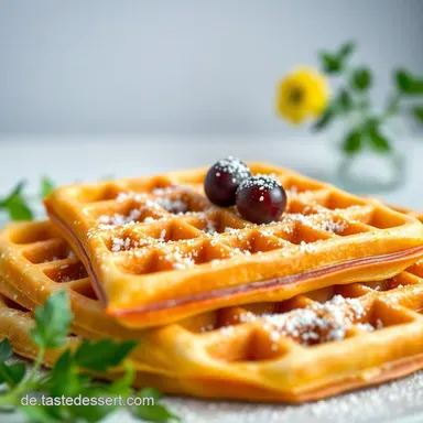 Omas Waffeln Rezept fürs Waffeleisen: Goldbraun & Lecker! Rezeptkarte