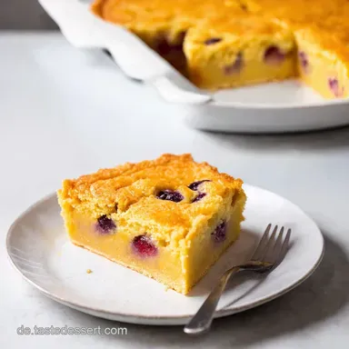 Rhabarberkuchen mit Pudding Omas Rezept neu entdeckt Rezeptkarte
