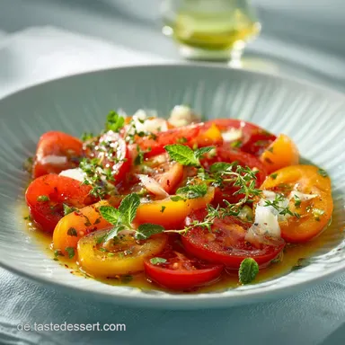 Tomaten Gurken Salat Omas einfaches Rezept mit Essig&Ouml;lDressing