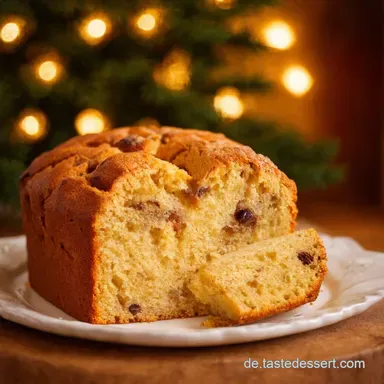 Panettone Himmlischer Italienischer Kuchen Selbst backen Rezeptkarte