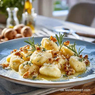 Selbstgemachte Gnocchi in Salbeibutter Luftigleicht mit nussiger Butter Rezeptkarte