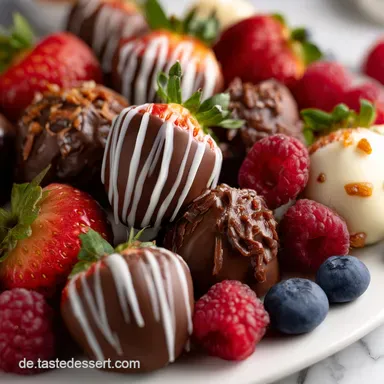 Schokofr&uuml;chte selber machen: Der perfekte Jahrmarkt-Klassiker Rezeptkarte