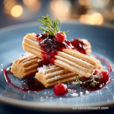 ZuckerstangenKekse: Der Weihnachtspl&auml;tzchen Klassiker mit Streifen-Garantie Rezeptkarte