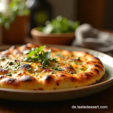 Fluffiges Naan Brot selber machen Das beste Pfannen Rezept Rezeptkarte