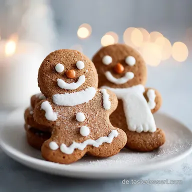 Pfeffern&uuml;sse Schneem&auml;nner mit Zitronenguss f&uuml;r 12 Rezeptkarte