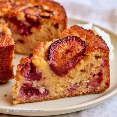 Pudding-Pflaumenkuchen f&uuml;r 12 Personen