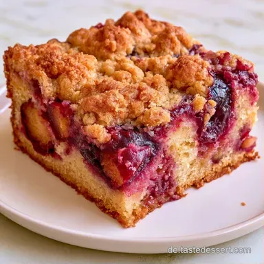 Pflaumenkuchen Mit Streuseln: Knusprig Rezeptkarte