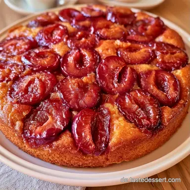 Pflaumenkuchen aus R&uuml;hrteig (12 St&uuml;cke) Rezeptkarte