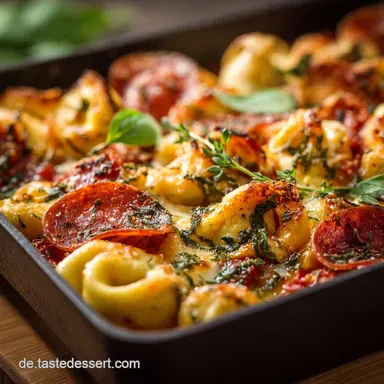 Pizza PastaSpie&szlig; &Uuml;berbackene TortelliniSpie&szlig;e in 30 Minuten Rezeptkarte