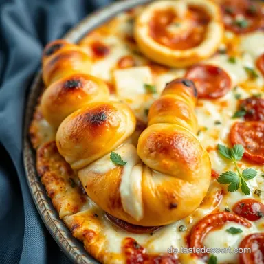 Pizzaschnecken mit Pizzateig: Blitzrezept f&uuml;r Party & Kids! Rezeptkarte