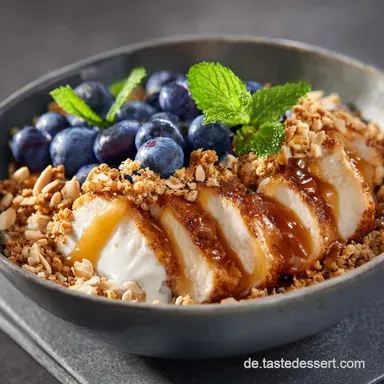 Protein und kalorienarme Rezepte: Flotte H&auml;hnchen-Bowl (320 kcal). Rezeptkarte