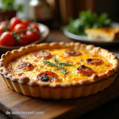 Quiche Lorraine das klassische Rezept So gelingt der Els&auml;sser Speckkuchen perfekt Rezeptkarte