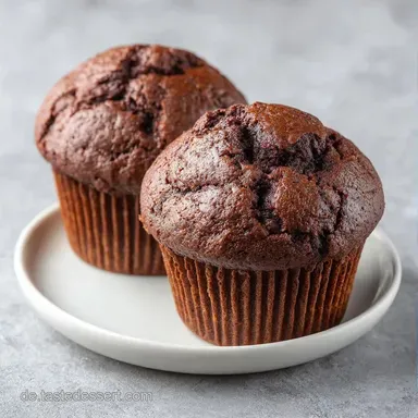 Retro Muffin Rezept mit Schokolade Rezeptkarte
