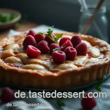 Frühlingsfrischer Rhabarber-Mandel-KäsekuchenDie köstliche skandinavische Art Rezeptkarte