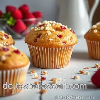 Saftige Rhabarber Muffins mit Streuseln – Geheimrezept für den Frühling Rezeptkarte