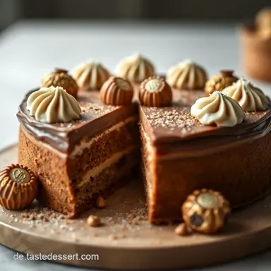 Roche Torte Rezept: Der Ferrero Rocher Traum! Rezeptkarte