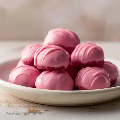 Oreo-Tr&uuml;ffel-B&auml;llchen mit rosa &Uuml;berzug Rezeptkarte