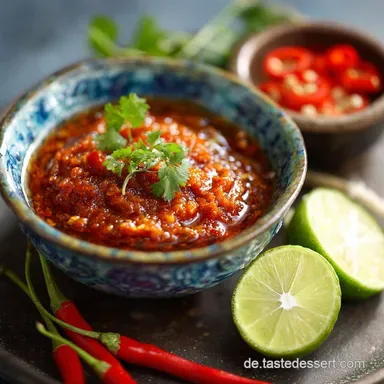 Currypaste: Rote Thai Paste selber machen Authentischer Aromen-Booster Rezeptkarte