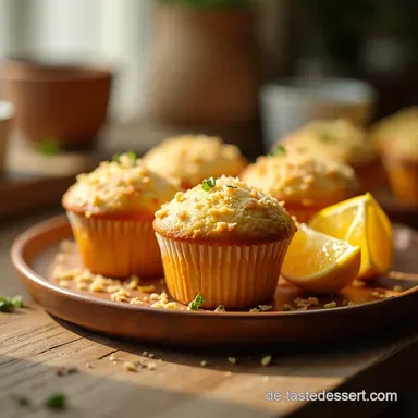 Muffins Rezept Saftig BlaubeerZitrone Gl&uuml;ck f&uuml;r Sonntag Rezeptkarte