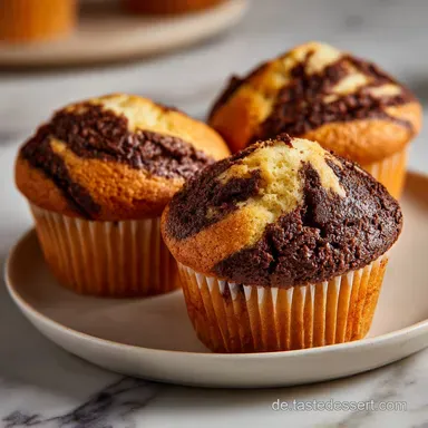 Donauwellen Muffins in 45 Minuten Rezeptkarte