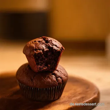 Schoko Muffins Rezept Saftig Schnell wie vom Bäcker Rezeptkarte