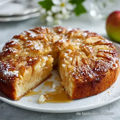 Apfelkuchen mit Apfelmark Omas Trick f&uuml;r saftigen Genuss ohne viel Zucker