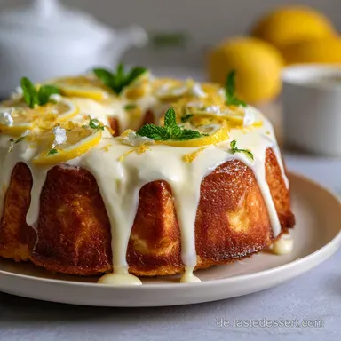 Veganer Zitronenkuchen: Saftig Einfach Backen Rezeptkarte