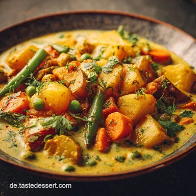 KartoffelKichererbsenCurry: Vegan Cremig in 50 Min. Rezeptkarte
