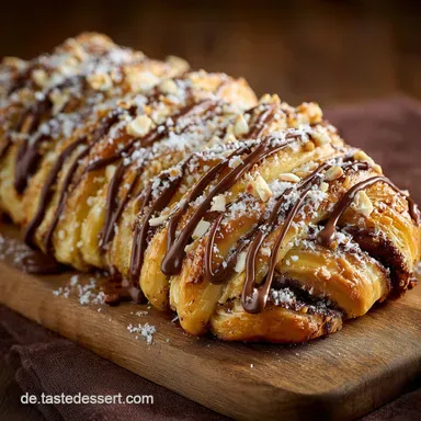 SchokoBl&auml;tterteig Zopf Festliches Geb&auml;ck in nur 35 Minuten backen Rezeptkarte