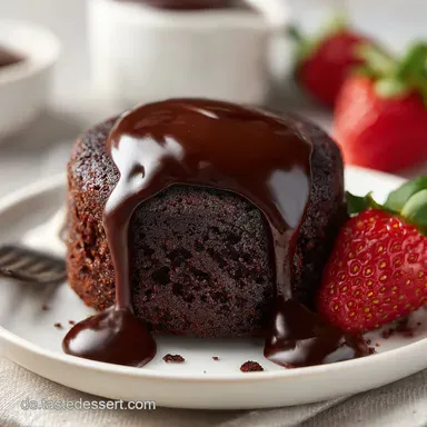 Schokokuchen mit Pudding f&uuml;r 12 Portionen Rezeptkarte