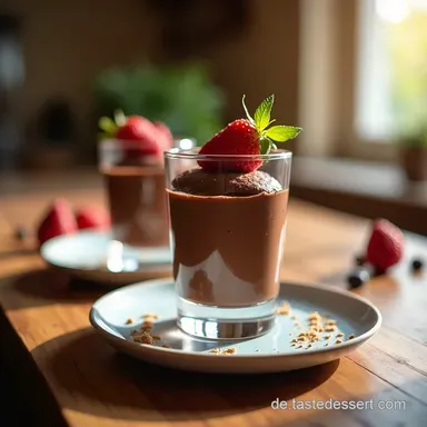 BlitzDessert Einfache Schokoladenmousse im Glas Rezept So gehts Rezeptkarte