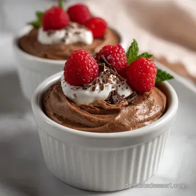 SchokoladenMousse Schnelles Dessert 1ZutatenRezept Nachtisch: 5 Minuten Wunder Rezeptkarte