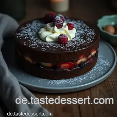 Die beste Schoko Früchte Torte – Ein Genuss für jede Feier Rezeptkarte