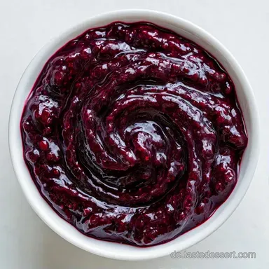 Schwarze Johannisbeer-Curd f&uuml;r 1 Glas Rezeptkarte