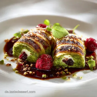 CamembertBl&auml;tterteigKreation SchwarzwaldTraum mit Preiselbeeren Pesto Rezeptkarte