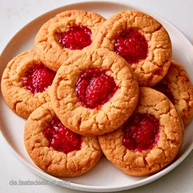 Spitzbuben mit Himbeermarmelade 30 St&uuml;ck Rezeptkarte