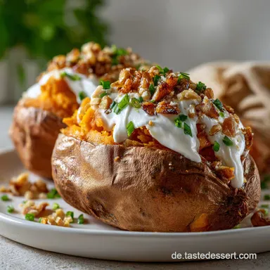 Stuffed Sweet Potato: Knusprig & Cremig