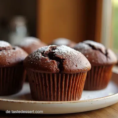 Saftige DoppelschokoMuffins Mein ProfiRezept mit Buttermilch KaffeeTrick Rezeptkarte