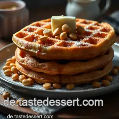 Mandelwaffel-Gl&uuml;ck: Sonntagsfr&uuml;hst&uuml;ck, der Duft von frisch! Rezeptkarte