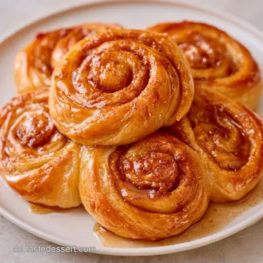 S&uuml;&szlig;e Bl&auml;tterteigschnecken mit Zimt