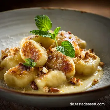 S&uuml;&szlig;e Gnocchi mit Zimtzucker Schnelle QuarkGnocchi in nussiger Butter
