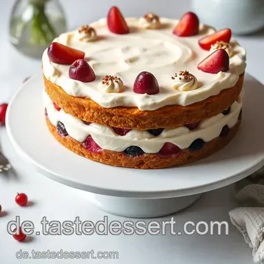 Bezaubernde Baby Shower Torte: Ein Muss für jeden Babyparty-Tisch Rezeptkarte