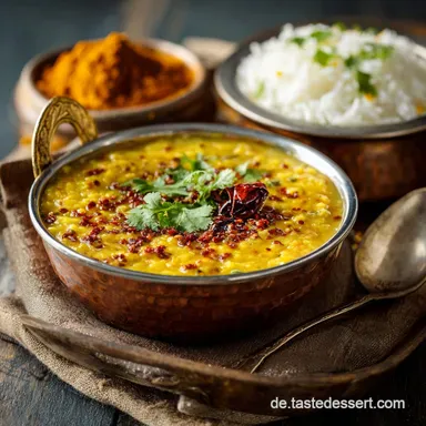 Tadka Mix Dal Indisches Dal Rezept Cremig authentisch perfekt Rezeptkarte