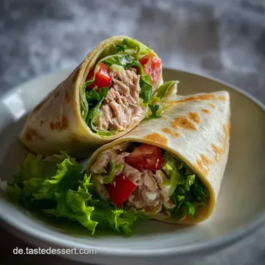 Thunfisch-Wrap als schnelles Essen und perfektes Fingerfood in 15 Minuten Rezeptkarte