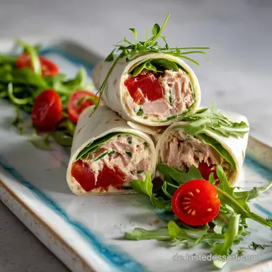Thunfisch-Wrap als schnelles Essen und perfektes Fingerfood in 15 Minuten